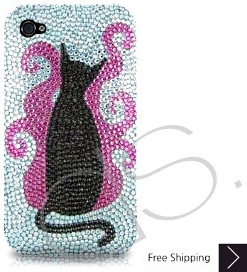 Demonio Catty Swarovski Crystal Phone Case 