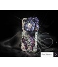 Floral Butterfly 3D Swarovski Crystal Phone Case - Blue 