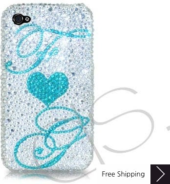 Eternal Love Personalized Bling Swarovski Crystal iPhone 15 Case iPhone 15 Pro and iPhone 15 Pro MAX Case 