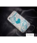 Eternal Love Personalized Swarovski Crystal Phone Case 