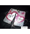 Lover's Personalized Swarovski Crystal Phone Case 