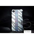 Cubical Stripe Swarovski Crystal Phone Case 