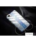 Cubical Stripe Swarovski Crystal Phone Case 