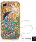 Peacock Bling Swarovski Crystal iPhone 15 Case iPhone 15 Pro and iPhone 15 Pro MAX Case 