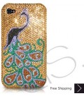 Peacock Swarovski Crystal Phone Case 