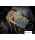 Peacock Swarovski Crystal Phone Case 