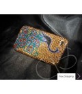 Peacock Swarovski Crystal Phone Case 