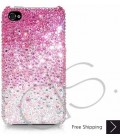 Gradation Bling Swarovski Crystal iPhone 15 Case iPhone 15 Pro and iPhone 15 Pro MAX Case - Pink 