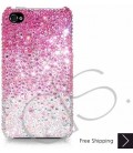 Gradation Bling Swarovski Crystal iPhone 16 Case iPhone 16 Pro and iPhone 16 Pro MAX Case - Pink 