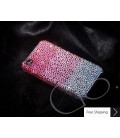 Gradation Swarovski Crystal Phone Case - Pink 