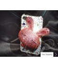 Ribbon 3D Crystallized Swarovski iPhone 4 Case - Multicolor