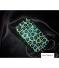 Leopardo Swarovski Crystal Phone Case - Green 