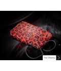 Leopardo Swarovski Crystal Phone Case - Red 