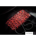 Leopardo Swarovski Crystal Phone Case - Red 