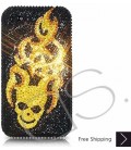 Flying Skull Swarovski Crystal Phone Case 