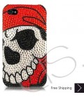 Skull Face Bling Swarovski Crystal iPhone 15 Case iPhone 15 Pro and iPhone 15 Pro MAX Case 