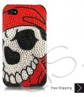 Skull Face Swarovski Crystal Phone Case 