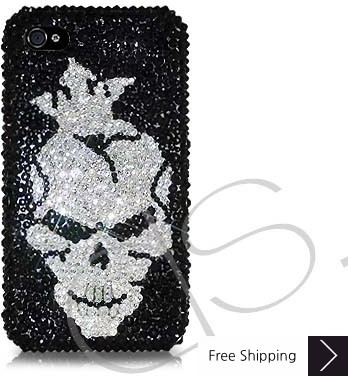 Skull King Swarovski Crystal Phone Case 