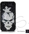 Skull King Bling Swarovski Crystal iPhone 15 Case iPhone 15 Pro and iPhone 15 Pro MAX Case 