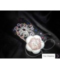 Floral Butterfly 3D Swarovski Crystal Phone Case - Silver 