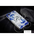 Floral Personalized Swarovski Crystal Phone Case 