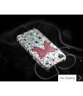 Ribbon Scatter Swarovski Crystal Phone Case - Pink 