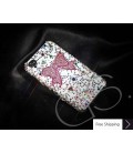 Ribbon Scatter Swarovski Crystal Phone Case - Pink 
