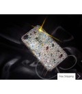 Meso-Ribbon 3D Swarovski Crystal Phone Case - White 