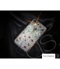 Meso-Ribbon 3D Swarovski Crystal Phone Case - White 