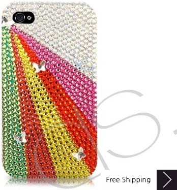 Rainbow Ray Swarovski Crystal Phone Case 