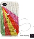 Rainbow Ray Bling Swarovski Crystal iPhone 15 Case iPhone 15 Pro and iPhone 15 Pro MAX Case 