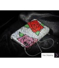 Peony Swarovski Crystal Phone Case 