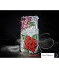 Peony Swarovski Crystal Phone Case 