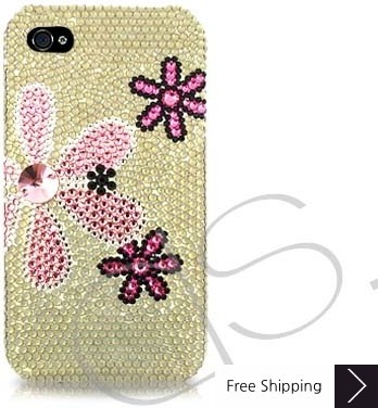 Fiori Swarovski Crystal Phone Case - Yellow 