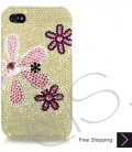 Fiori Bling Swarovski Crystal iPhone 14 Case iPhone 14 Pro and iPhone 14 Pro MAX Case - Yellow 