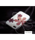 Fiori Swarovski Crystal Phone Case - White 