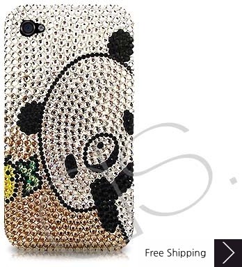 Panda Swarovski Crystal Phone Case 