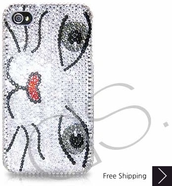 Catty Face Swarovski Crystal Phone Case 