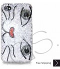 Catty Face Bling Swarovski Crystal iPhone 15 Case iPhone 15 Pro and iPhone 15 Pro MAX Case 