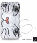 Catty Face Swarovski Crystal Phone Case 