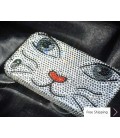 Catty Face Swarovski Crystal Phone Case 