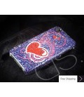 Swirling Heart Swarovski Crystal Phone Case 