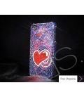 Swirling Heart Swarovski Crystal Phone Case 