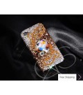 Cubical Wings Swarovski Crystal Phone Case - Gold 