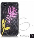 Floral Swarovski Crystal Phone Case 