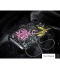 Floral Swarovski Crystal Phone Case 