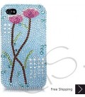 Lotus Bling Swarovski Crystal iPhone 15 Case iPhone 15 Pro and iPhone 15 Pro MAX Case 