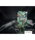 Camouflage Swarovski Crystal Phone Case - Green 