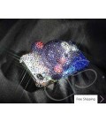 Gradation Bear 3D Swarovski Crystal Phone Case - Blue