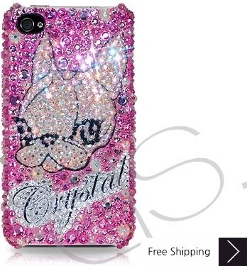 Spitz Personalized Swarovski Crystal Phone Case 